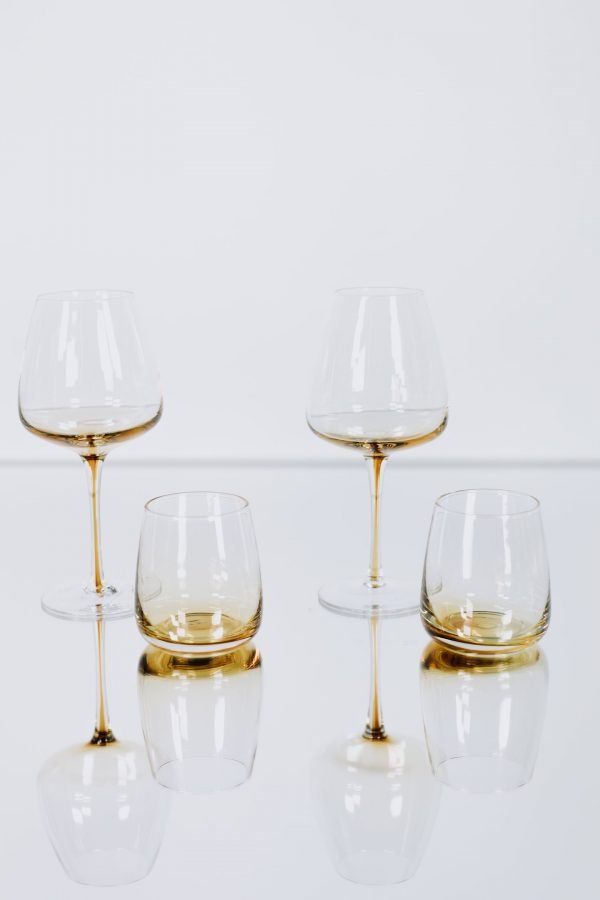 glassware amber wineglass